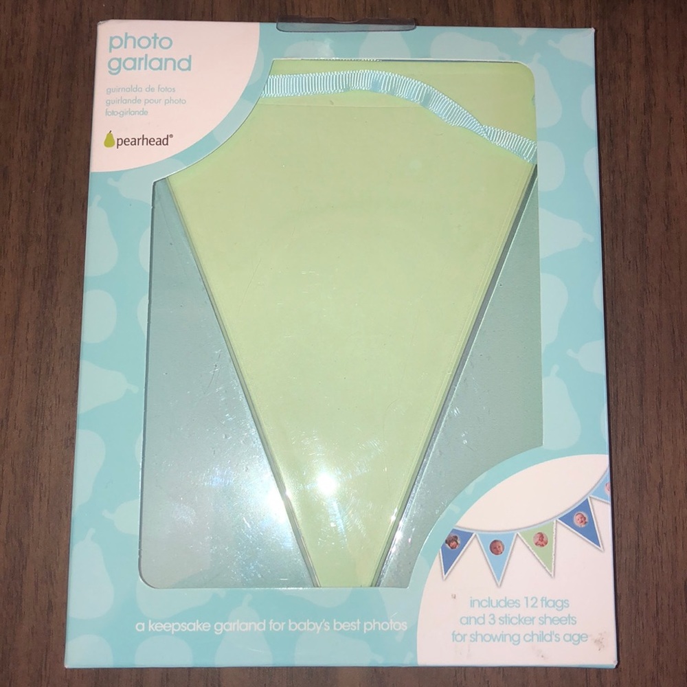Keepsake Photo Flag Garland Baby Kid Child Photos